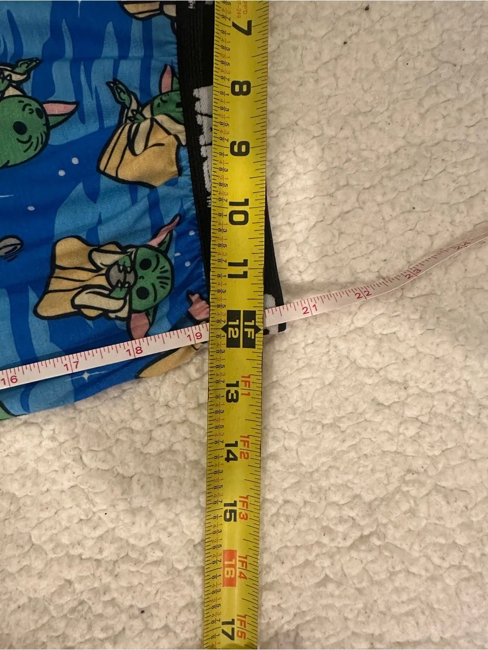 Star Wars Blue Pajama Bottoms with Green Baby Yoda Print